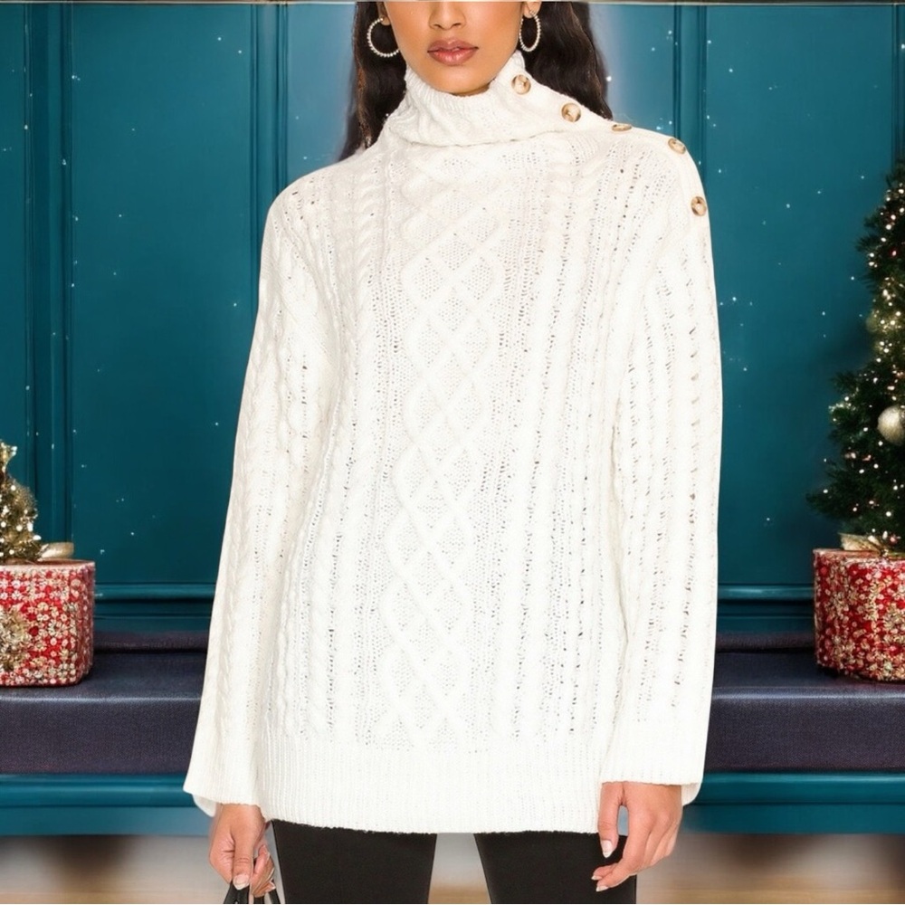 John & Jenn by Line Summer Sweater Snow Size Small NWT
